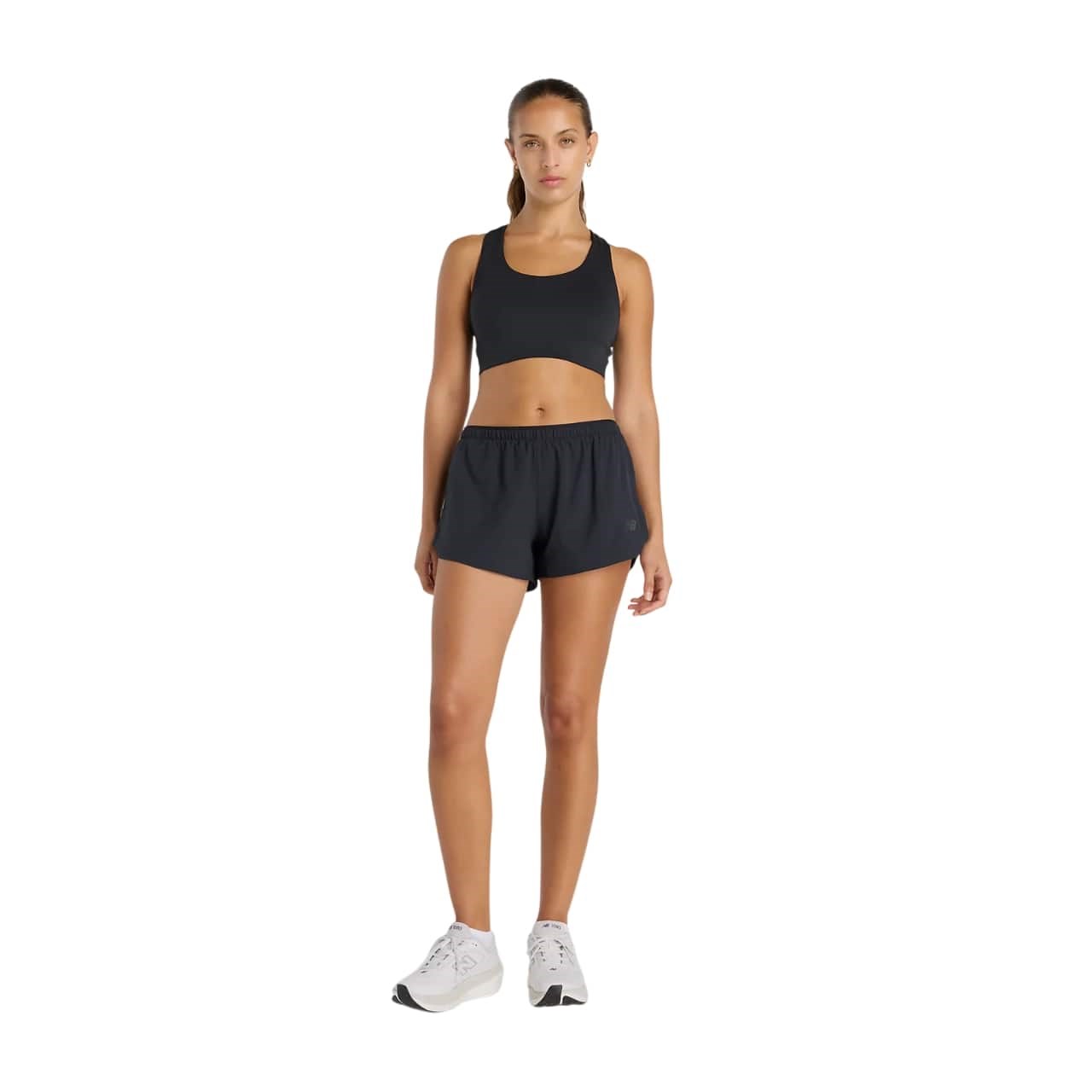 New Balance Run Essential Womens 3 Inch Shorts - Black