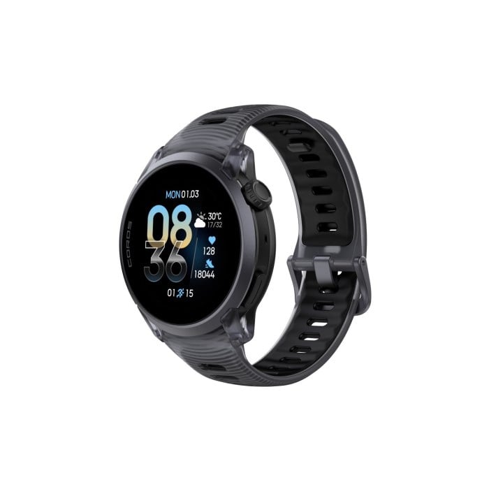 Coros Pace 4 Premium Multisport GPS Watch with Silicone Band - Crystal Black