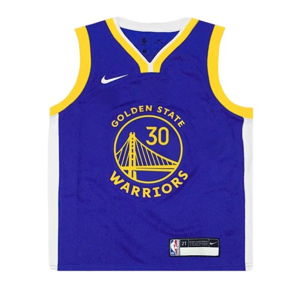 Nike NBA Golden State Warriors Stephen Curry Icon Edition Swingman Toddlers Basketball Jersey -