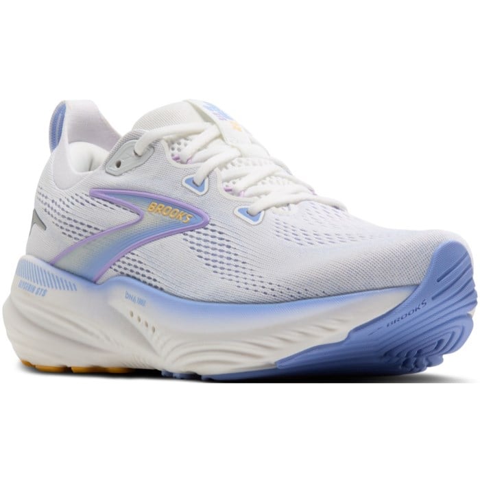 Brooks Glycerin GTS 22 - Womens Running Shoes - White/Blue Heron/Apricot
