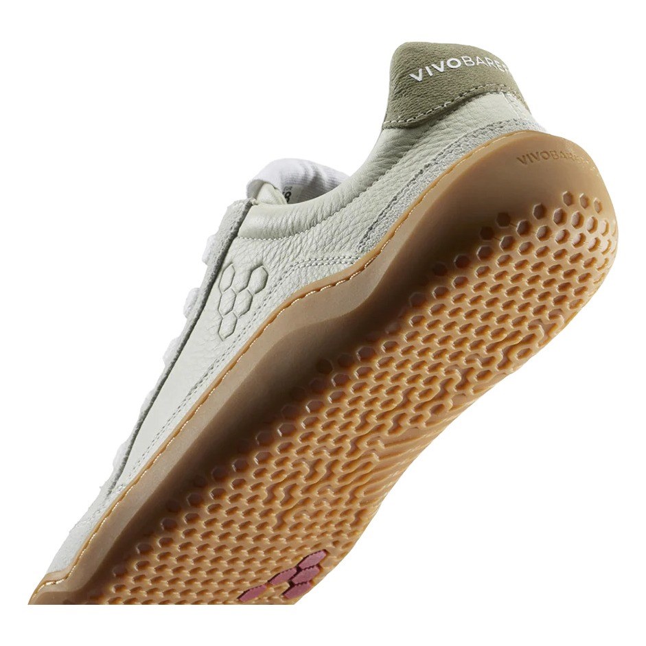 Vivobarefoot Gobi III Sneaker Leather - Mens Walking Shoes - Limestone/Dusty Green - image 7