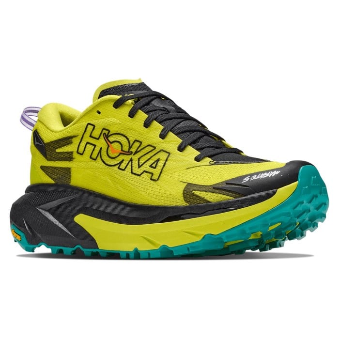 Hoka Mafate 5 - Mens Trail Running Shoes - Black/Hoka Citrus - image 2