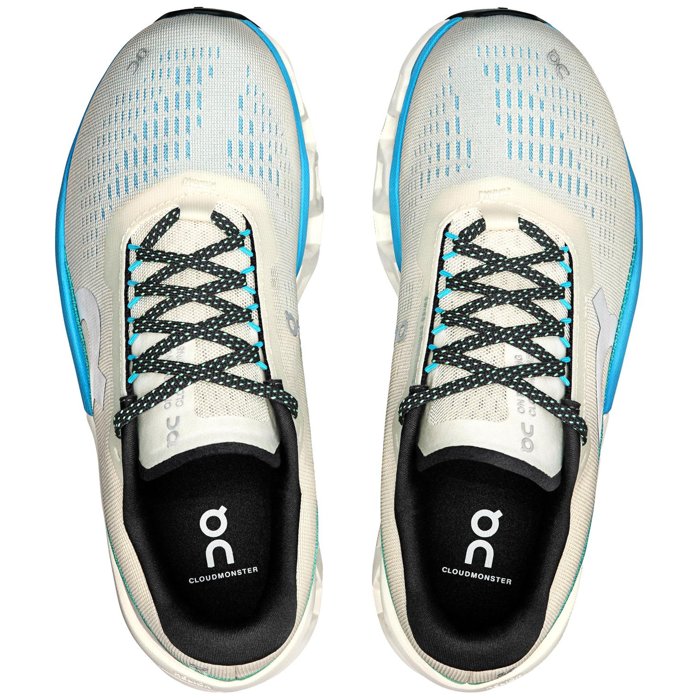 On Cloudmonster 2 - Womens Running Shoes - Cream/Horizon