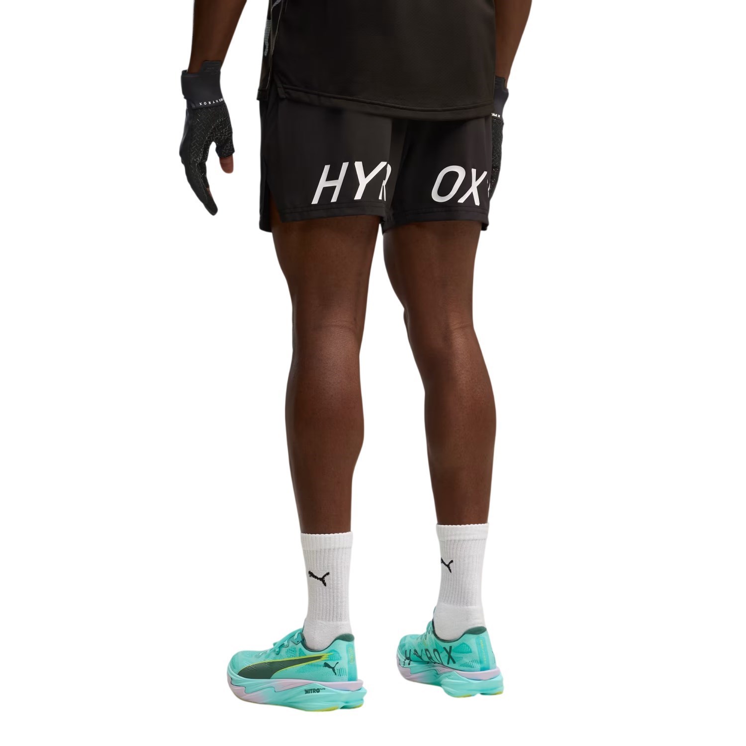 Puma x Hyrox PWRMode Mens 5 Inch Running Shorts - Black - image 2