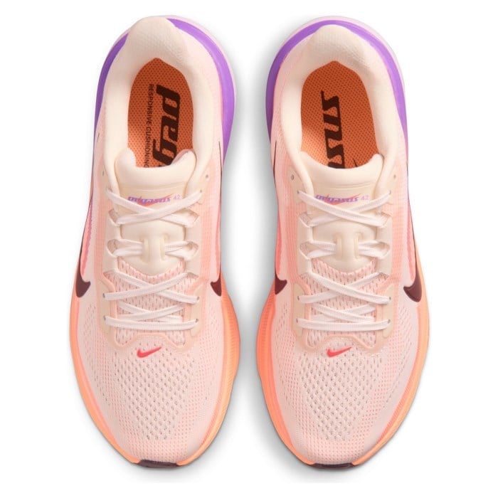 Nike Pegasus 42 - Womens Running Shoes - Chalk/Tattoo/Orange Pulse/Bright Violet