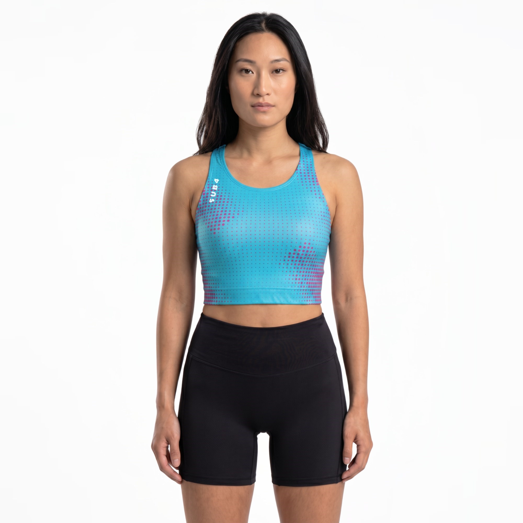 SUB4 Athletic Crop Top - Fusion Blue - image 2