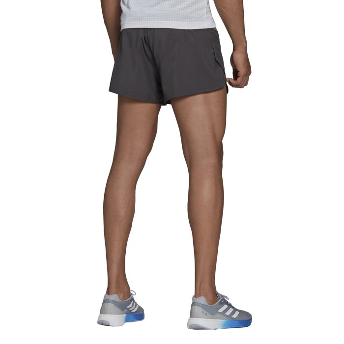 Adidas Saturday Split Mens Running Shorts - Grey Six