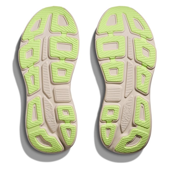 Hoka Bondi 9 - Mens Running Shoes - Grout/Neon Yuzu