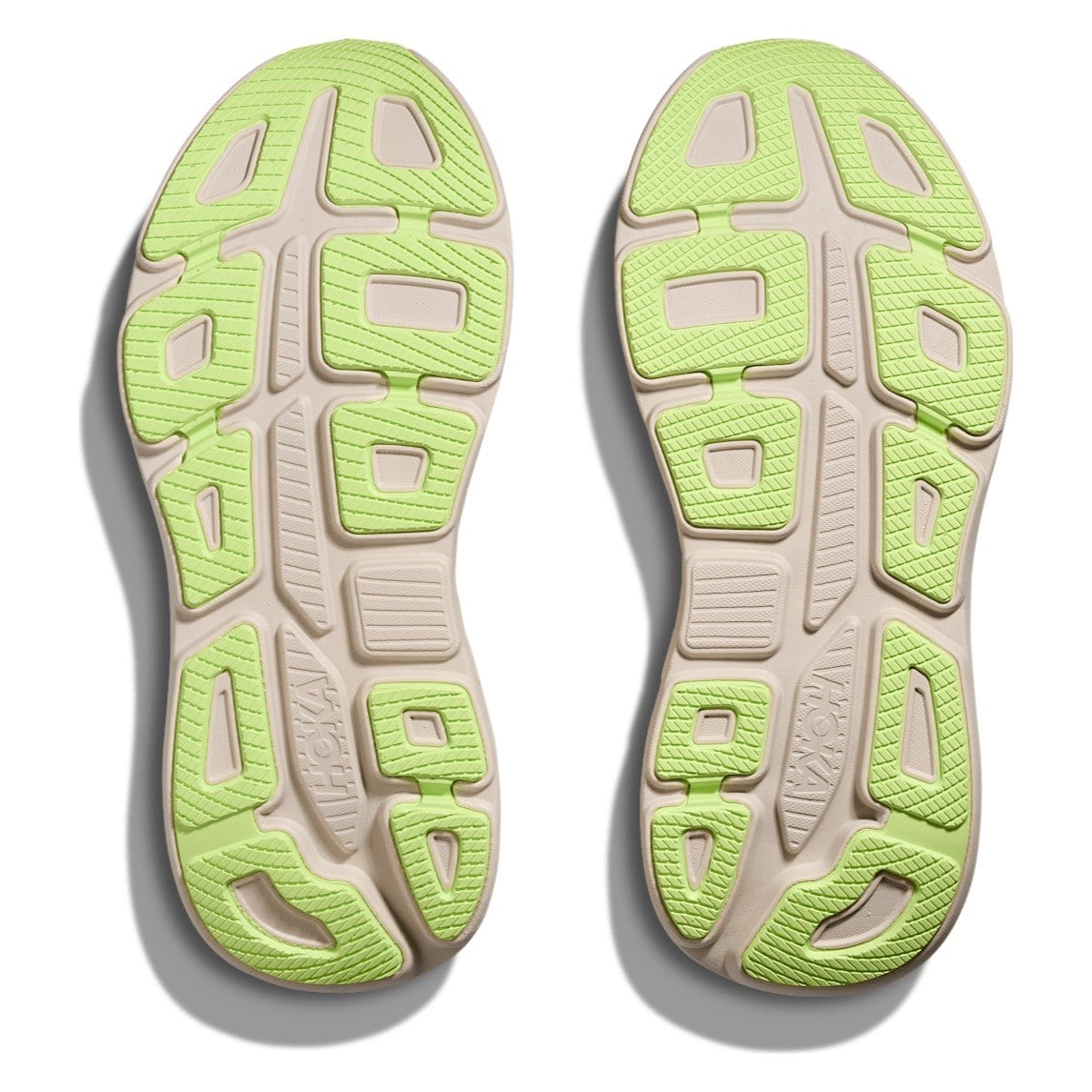 Hoka Bondi 9 - Mens Running Shoes - Grout/Neon Yuzu
