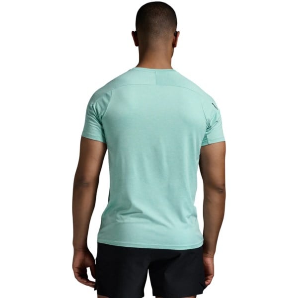 2XU Motion Mens Running T-Shirt - Aqua/Jupiter