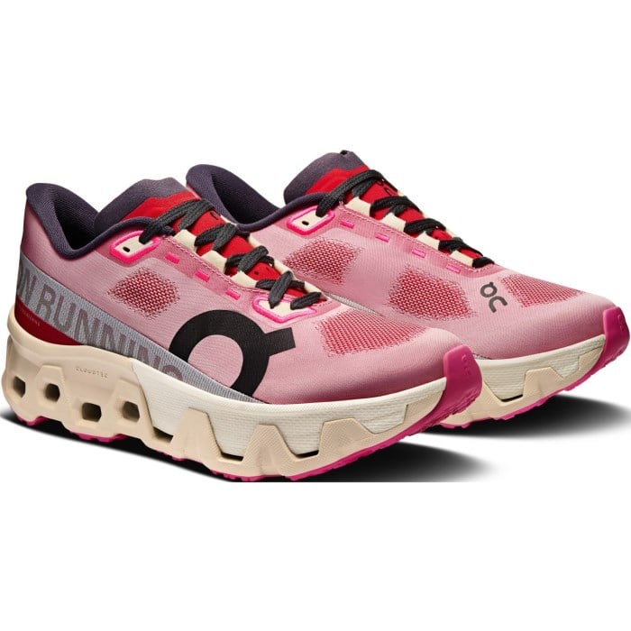 On Cloudmonster Hyper - Womens Running Shoes - Red/Cream