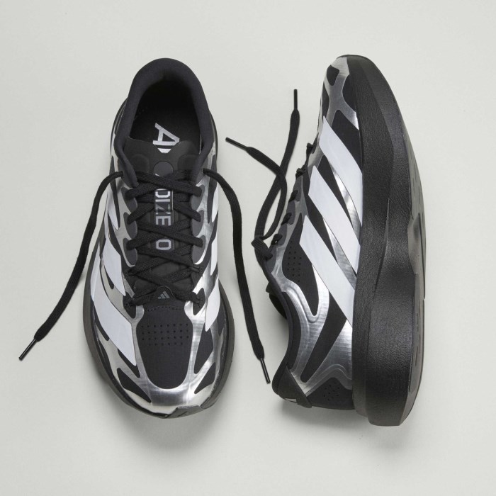 adidas Adizero Evo SL Exo - Mens Running Shoes - Core Black/Cloud White/Iron Metallic - image 8