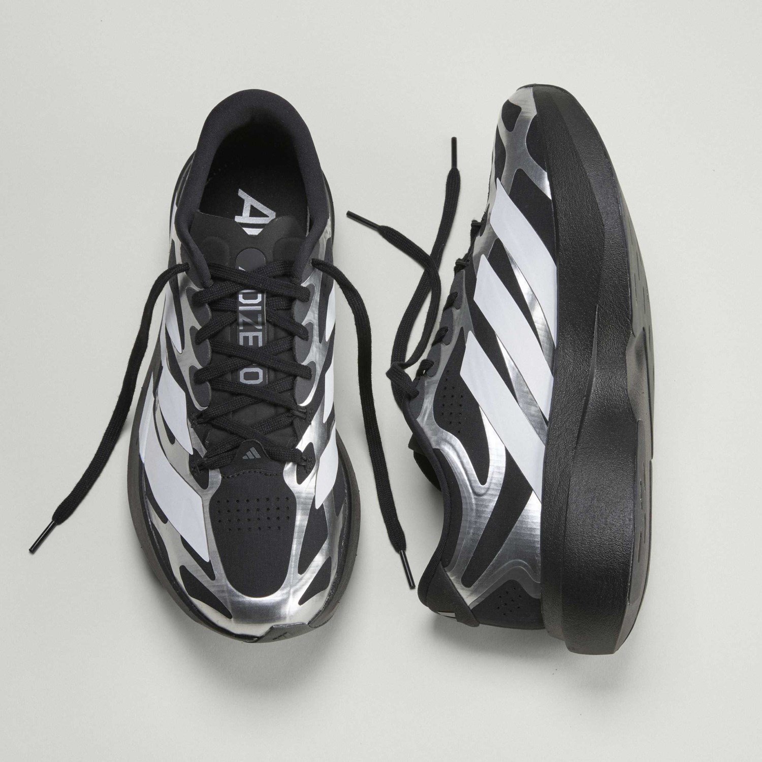 adidas Adizero Evo SL Exo - Mens Running Shoes - Core Black/Cloud White/Iron Metallic - image 8