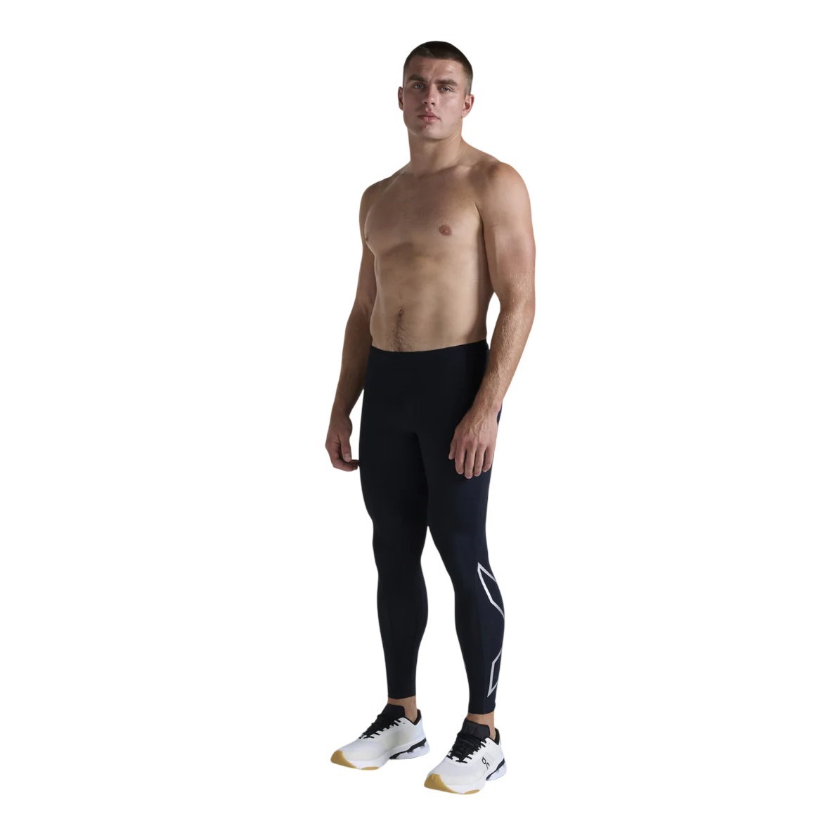 2XU Mens Compression Tights - Black/Silver - image 6