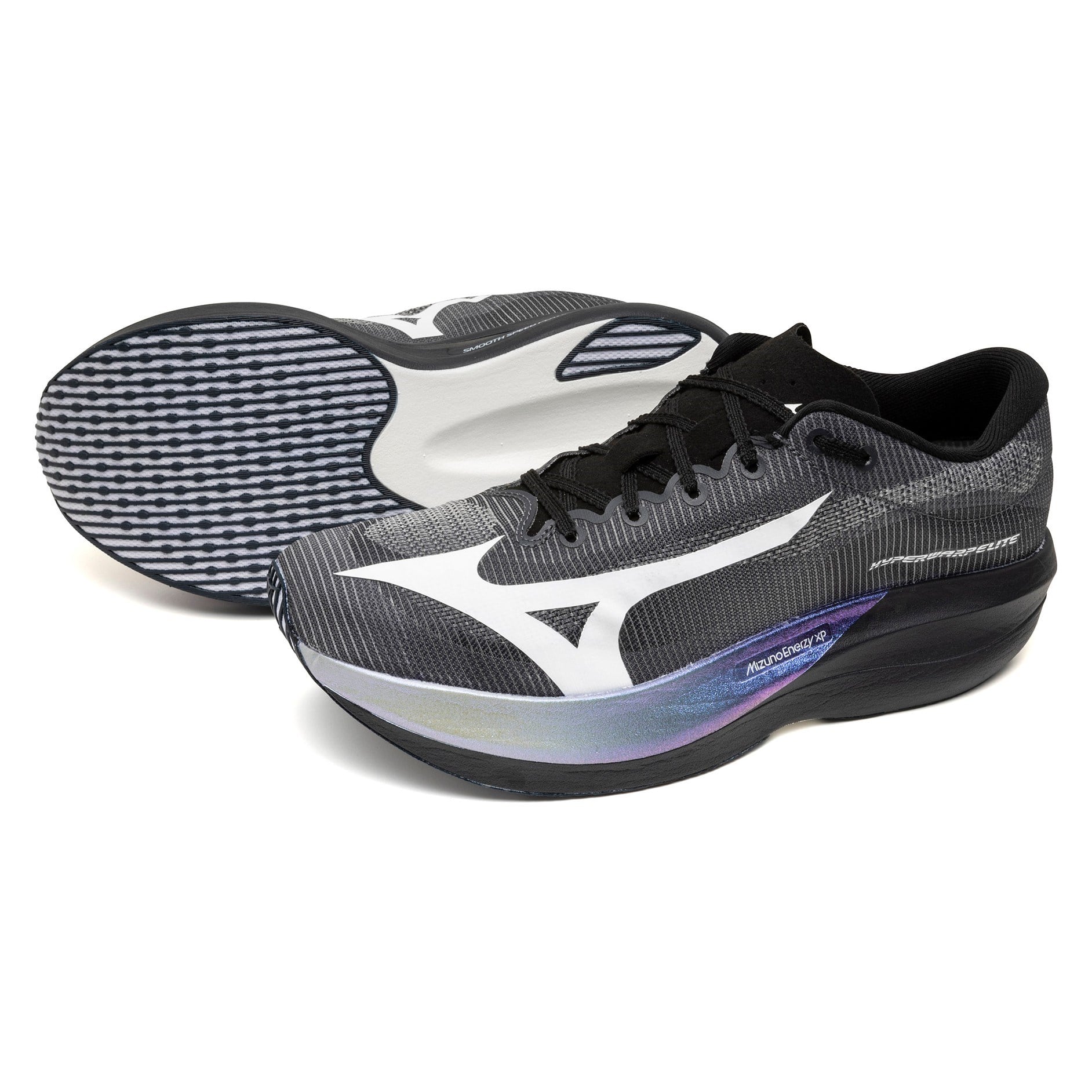 Mizuno Hyperwarp Elite Tsukiakari - Unisex Racing Shoes - Vulcan/White/Moonlit Ocean - image 2