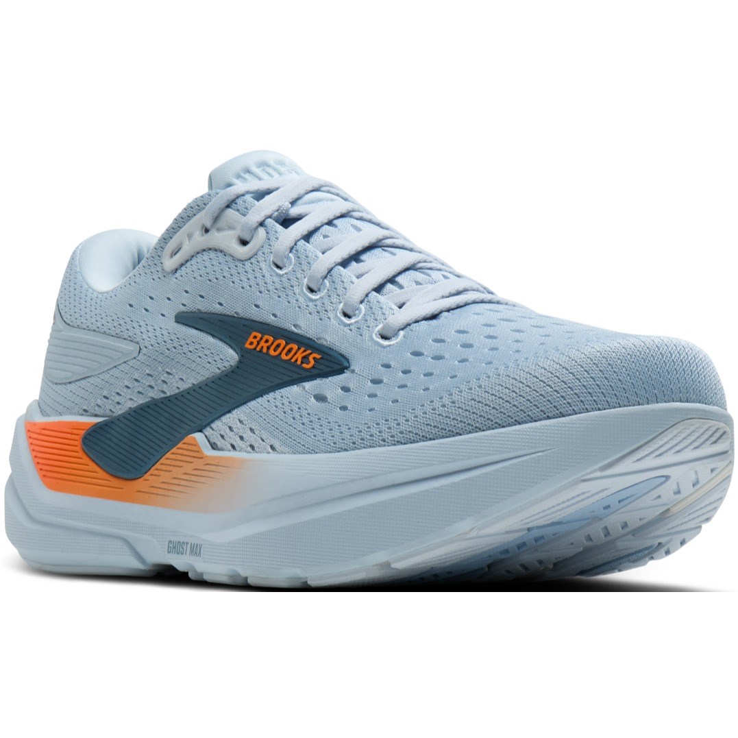 Brooks Ghost Max 3 - Mens Running Shoes - Skyway/Blue/Orange