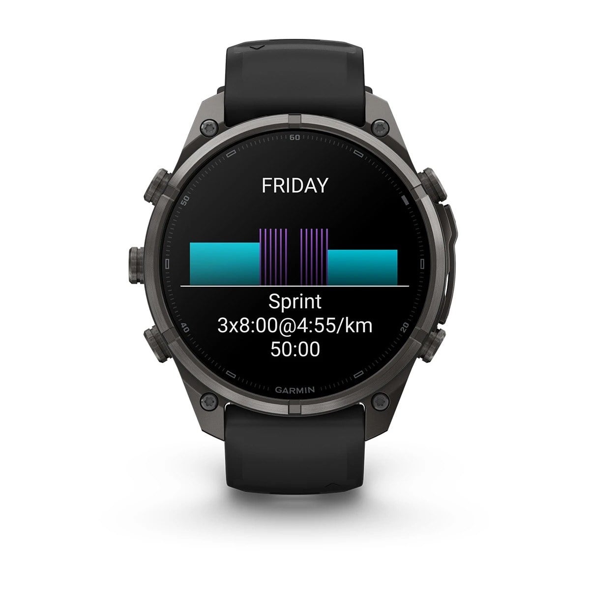 Garmin Fenix 9 Pro 47mm Premium Multisport Smartwatch - Carbon Grey DLC Titanium with Black/Pebble - Carbon Grey DLC Titanium with Black/Pebble Grey Silicone Band - image 11