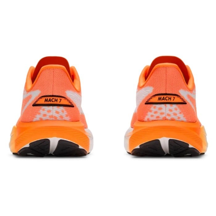 Hoka Mach 7 - Kids Running Shoes - Frost/Neon Tangerine - image 4