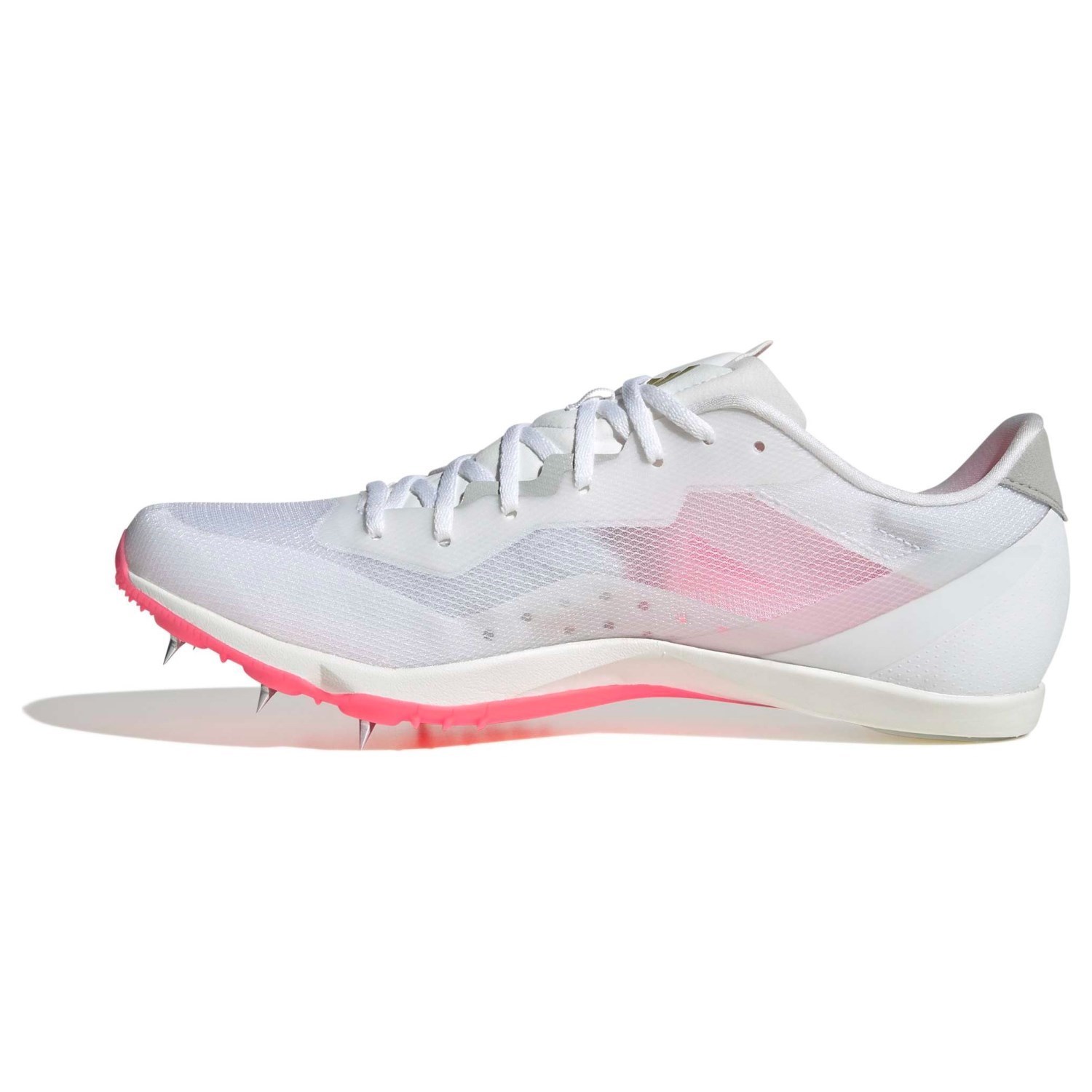 adidas Adizero DistanceStar - Unisex Track and Field Spikes - Cloud White/Solar Turbo/Gold Metallic - image 2