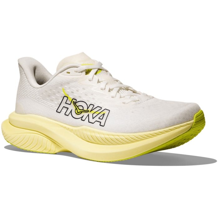 Hoka Mach 6 - Womens Running Shoes - White/Neon Hoka Citrus