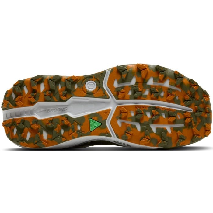 Brooks Caldera 8 - Mens Trail Running Shoes - Dusty Olive/Lime/Oyster