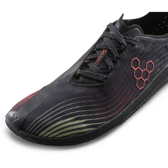 Vivobarefoot Primus Flow - Mens Running Shoes - Obsidian/Cherry Tomato