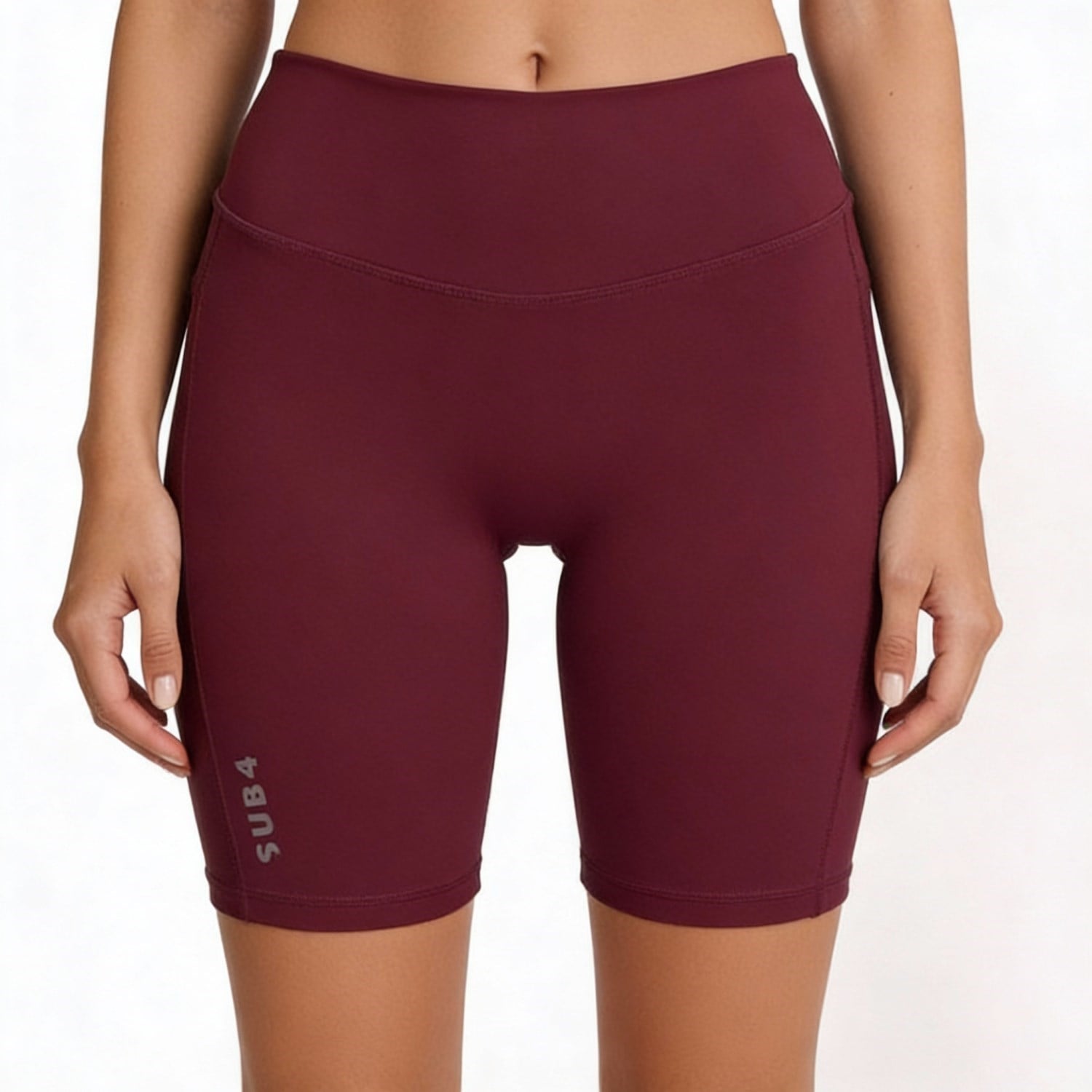 SUB4 Sports Bra & 6 inch Bike Shorts Bundle - Maroon