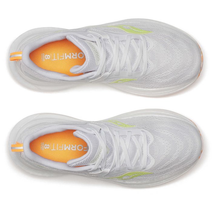 Saucony Tempus 2 - Womens Running Shoes - White/Sunny