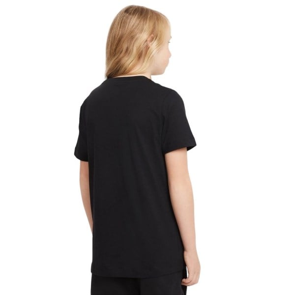 Nike Sportswear Cotton Kids T-Shirt - Black/Light Smoke Grey