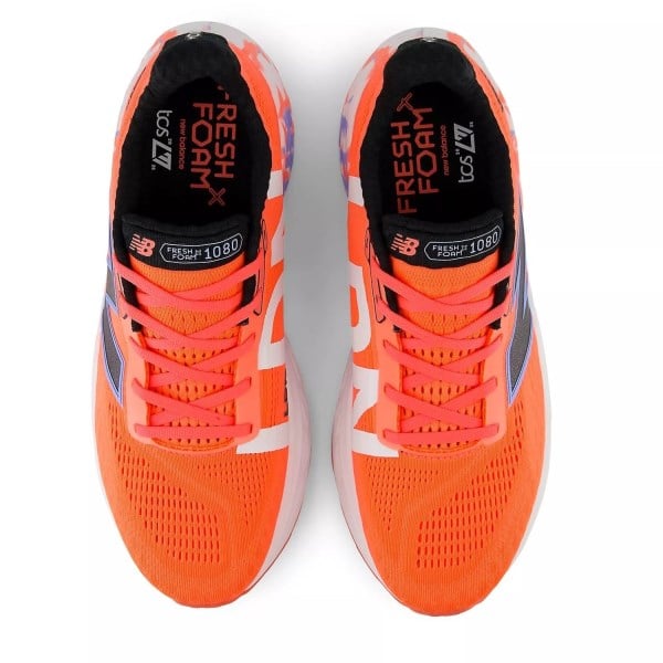New Balance Fresh Foam X 1080v14 London Marathon - Mens Running Shoes - Urgent Red/White/Black