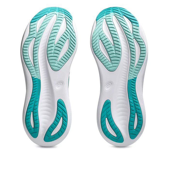 Asics Gel Nimbus 27 - Mens Running Shoes - Wave Teal/Saxon Green