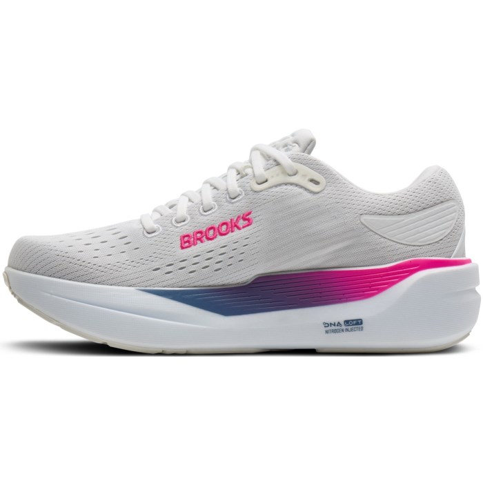 Brooks Ghost Max 3 - Womens Running Shoes - White/Moonlight/Pink