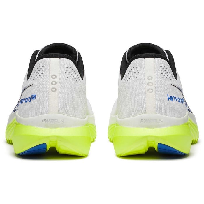 Saucony Kinvara 15 - Mens Running Shoes - White/Citron