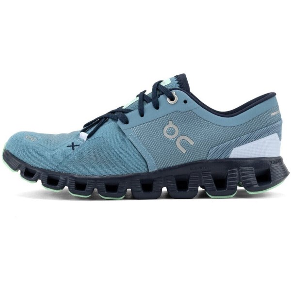 On Cloud X 3 - Womens Running Shoes - Wash/Ink