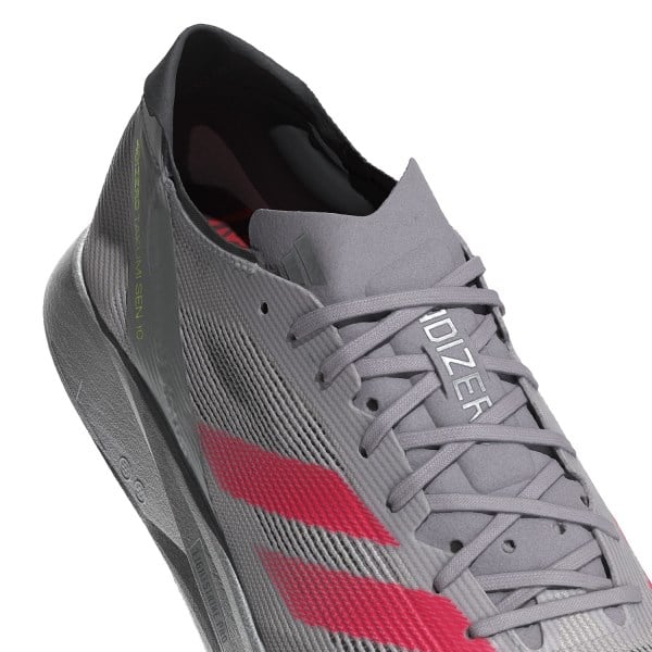 Adidas Adizero Takumi Sen 10 - Mens Racing Shoes - Dash Grey/Lucid Red/Glory Grey