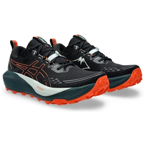 Asics Gel Trabuco 13 - Mens Trail Running Shoes - Black/Nova Orange