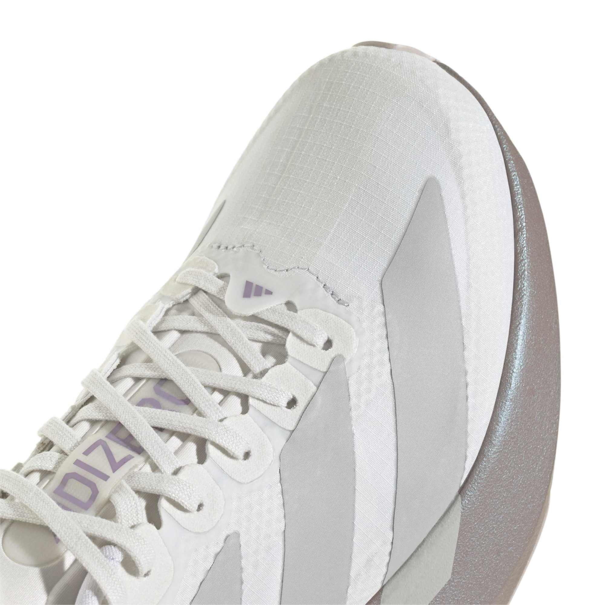 adidas Adizero Evo SL Woven - Womens Running Shoes - Crystal White/Grey Two/Matt Purple Metallic - image 7