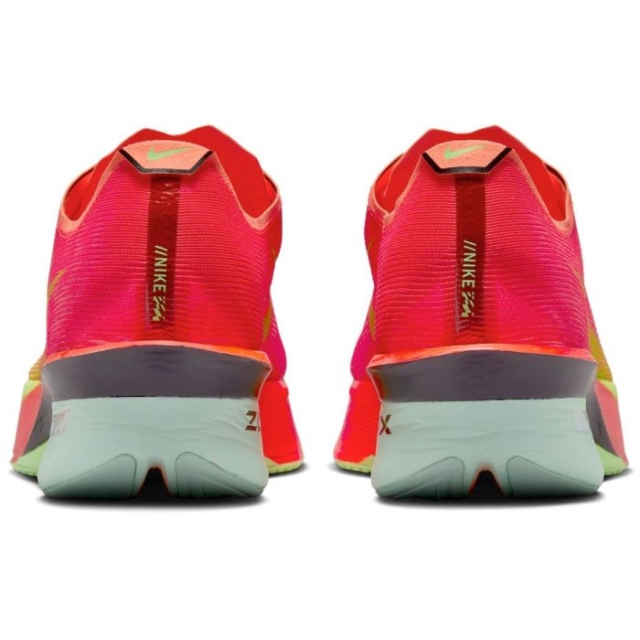 Nike ZoomX Vaporfly 4 - Mens Racing Shoes - Bright Crimson/Lime Blast/Mint Foam