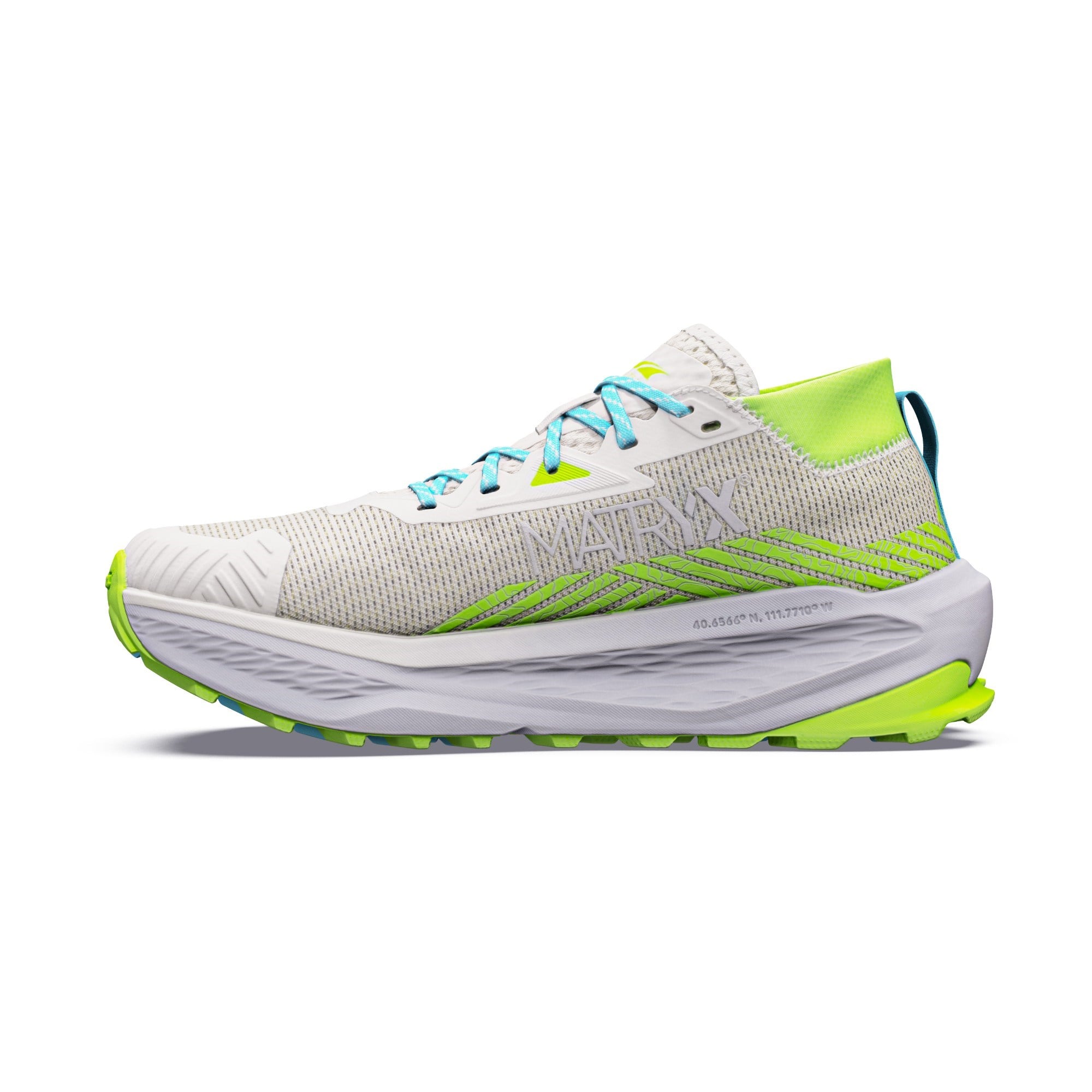 Altra Olympus 275 HiLo - Womens Trail Running Shoes - Vapourous Gray/Bluefish/Sharp Green - image 3