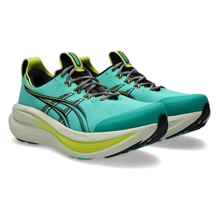 Asics Gel Nimbus 28 TR - Mens Trail Running Shoes - Aurora Green/Black