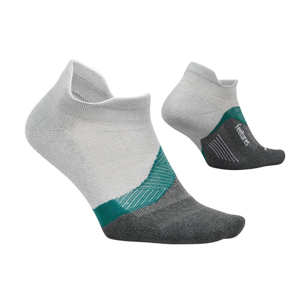 Feetures Elite Light Cushion No Show Tab Running Socks - Stone Ivy - image 2