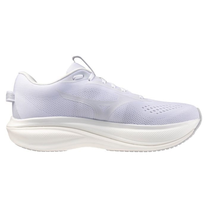 Mizuno Wave Rider 30 - Womens Running Shoes - White/White - image 2