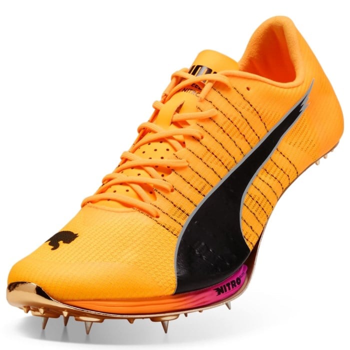 Puma evoSpeed Sprint Nitro Elite 2 - Unisex Sprint Spikes - Sun Stream/Pure Magenta/Puma Black