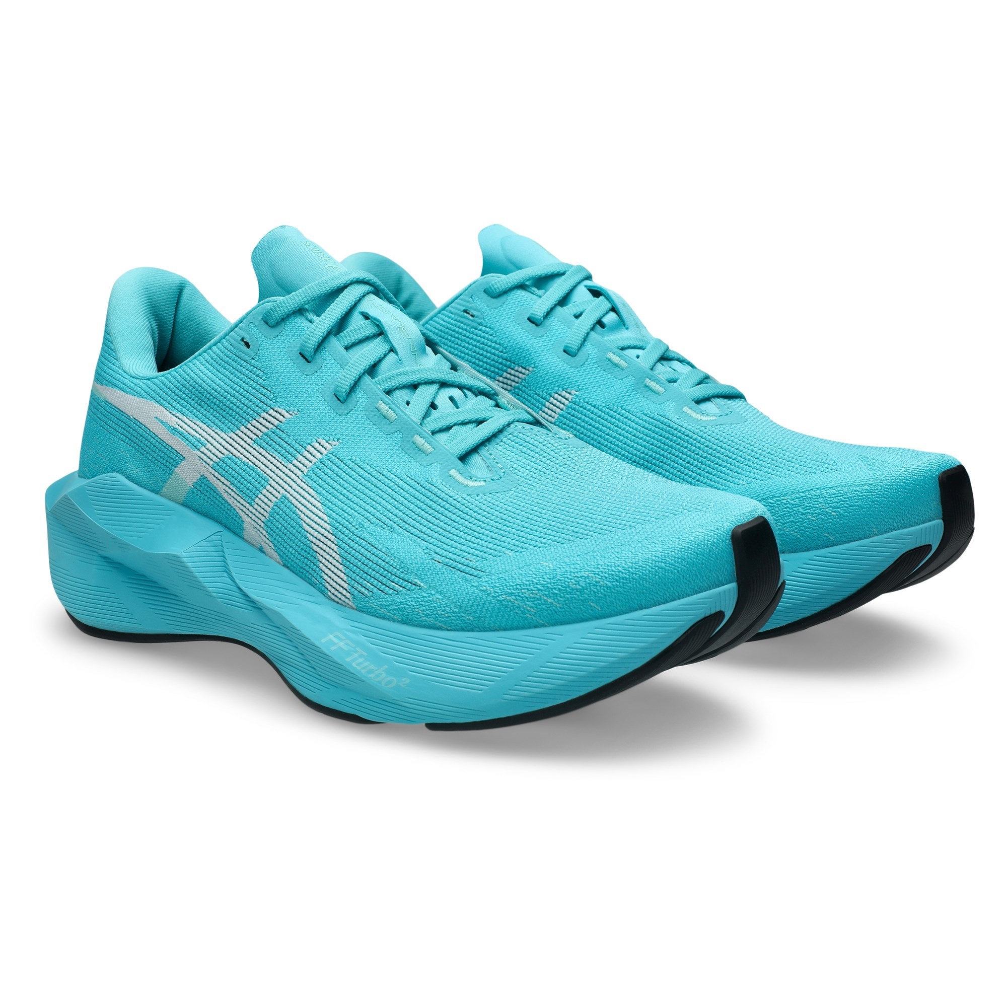 Asics Novablast 6 - Mens Running Shoes - Energy Aqua/White - image 2