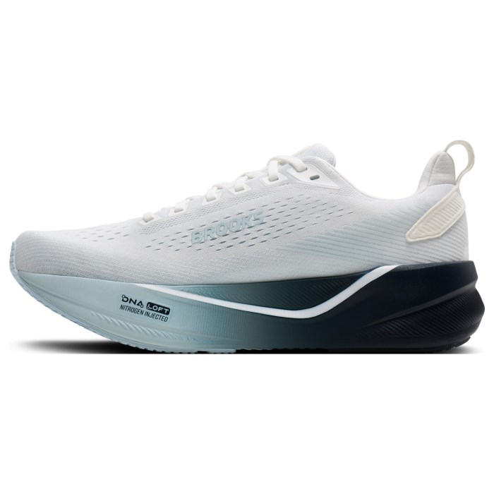Brooks Ghost Max 4 - Mens Running Shoes - White/Navy/Blue - image 2