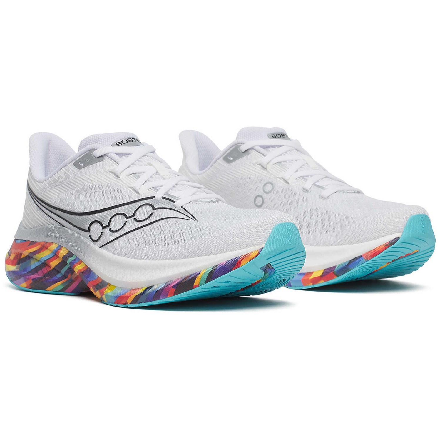 Saucony Endorphin Speed 5 Boston - Mens Running Shoes - White/Multi