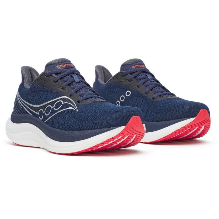 Saucony Triumph 23 - Mens Running Shoes - Navy/Red