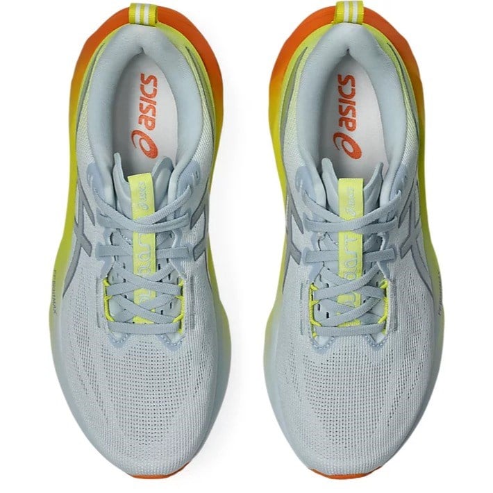 Asics Novablast 5 - Mens Running Shoes - Sky/Lemon Spark