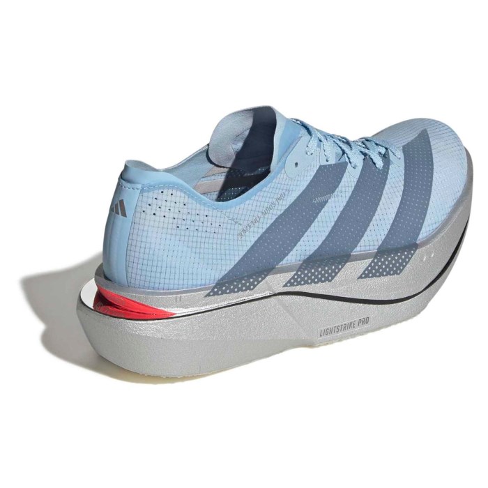 adidas Adizero Adios Pro 5 Chicago - Womens Racing Shoes - Clear Sky/Steel Red/Silver Metallic - image 6
