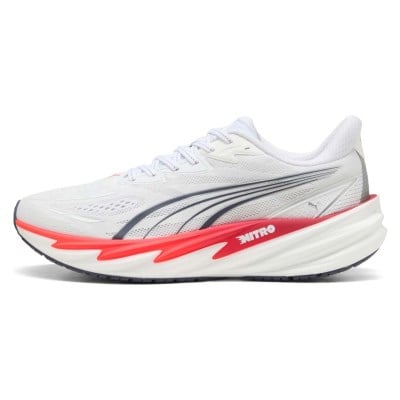 Puma Velocity Nitro 5 - Mens Running Shoes - Puma White/Ultra Red